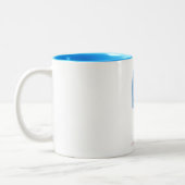 Blue Ice Lolly Zweifarbige Tasse (Links)