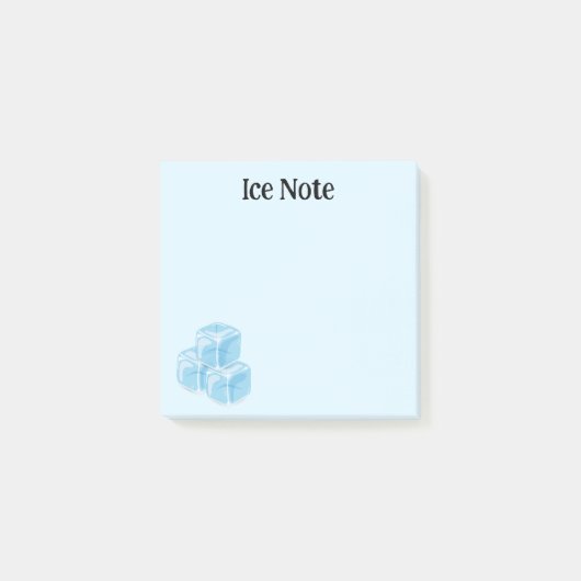 Blue Ice Note Post-it Klebezettel (Vorderseite)
