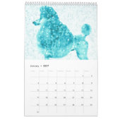 Blue Ice Poodle-Kalender Kalender (Jan 2027)
