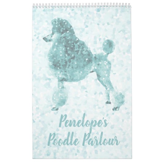 Blue Ice Poodle-Kalender Kalender (Titelbild)