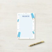 Blue Ice Pop Post It Post-it Klebezettel (Auf Schreibtisch)