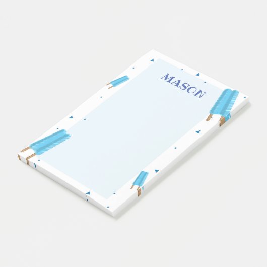 Blue Ice Pop Post It Post-it Klebezettel (angewinkelt)