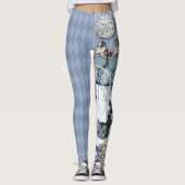 Blue Ice Silver Alice im Wunderland Leggings (Vorderseite)