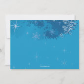 Blue Ice Skaten Party Einladung (Rückseite)