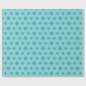 Blue Ice Star Pattern Country Geschenk Geschenkpapier (Flach)