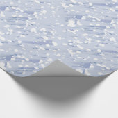 Blue Ice Wedding Paper Geschenkpapier (Ecke)
