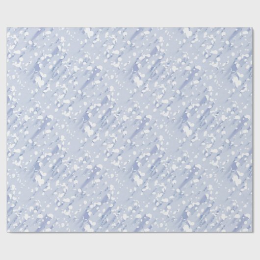 Blue Ice Wedding Paper Geschenkpapier (Flach)
