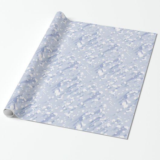 Blue Ice Wedding Paper Geschenkpapier (Ungerollt)