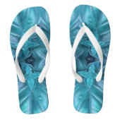 Blue Icing Abstrakt Badesandalen (Fußbett)