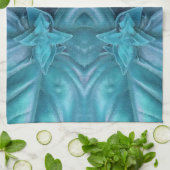 Blue Icing Abstrakt Handtuch (Gefaltet)