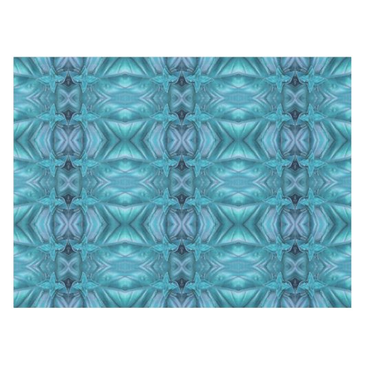 Blue Icing Abstrakt Tischdecke (Vorderseite (Horizontal))
