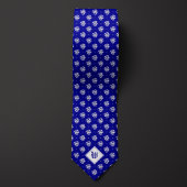 Blue Iconic Dragon Monogram Krawatte