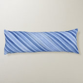 Blue Icy Pale Striping Seitenschläferkissen (Rückseite)