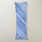Blue Icy Pale Striping Seitenschläferkissen (Vorderseite Vertikal)