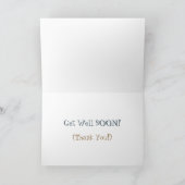 BLUE IGUANA/HEAD TILTED/"PRETTY PLEASE?/GET WELL S KARTE (Innenseite)