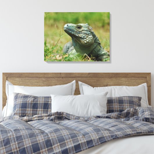 Blue Iguana Leinwanddruck (Insitu (Schlafzimmer))