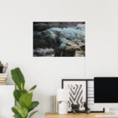 Blue Iguana Print Poster (Heimbüro)
