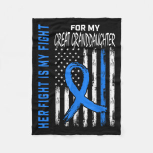 Blue Ihr Kampf Diabetes Bewusstsein Shirt Great Gr Fleecedecke
