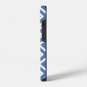 Blue Ikat Diamonds iPhone Hülle (Linke Seite)