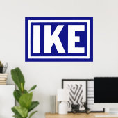 Blue Ike 1952 Poster (Heimbüro)