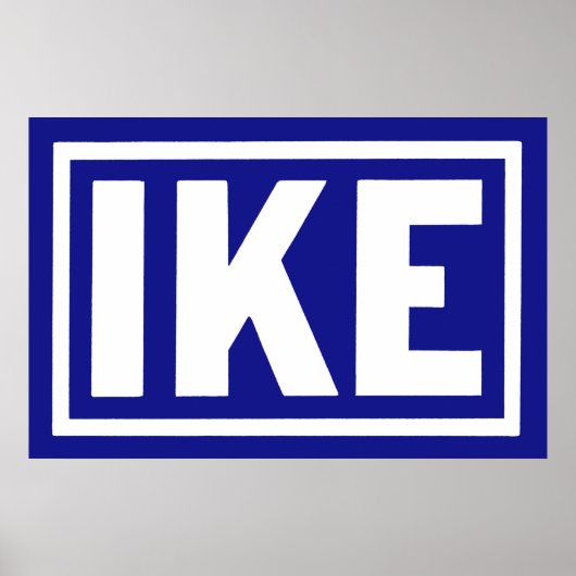 Blue Ike 1952 Poster (Vorne)