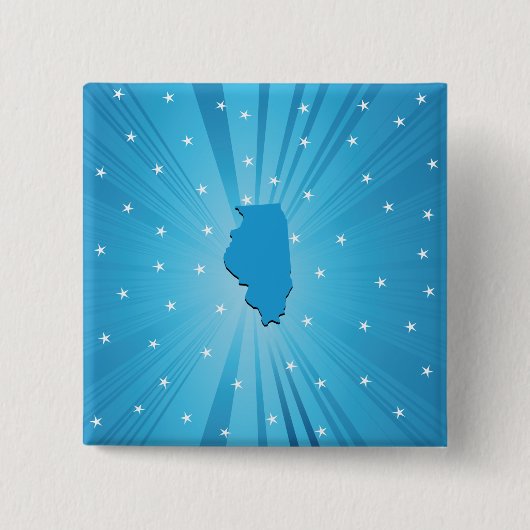 Blue Illinois Button (Vorderseite)