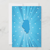 Blue Illinois Einladungen (Vorderseite)