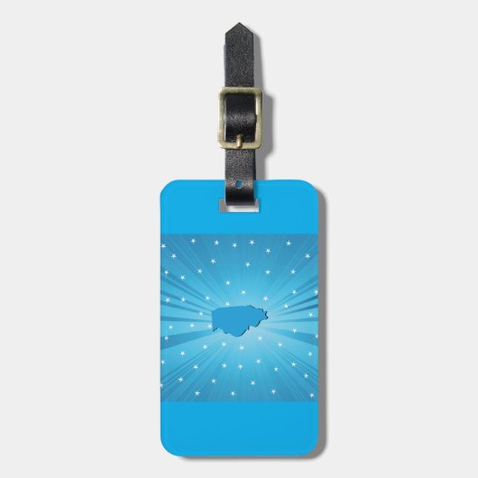 Blue Illinois Gepäckanhänger (Vorderseite vertikal)