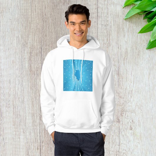Blue Illinois Mens Hoodie