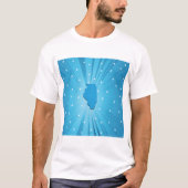 Blue Illinois Mens T - Shirt (Vorderseite)
