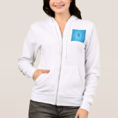 Blue Illinois Womens Full-Zip Hoodie (Vorderseite)