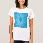 Blue Illinois Womens T - Shirt (Vorderseite)