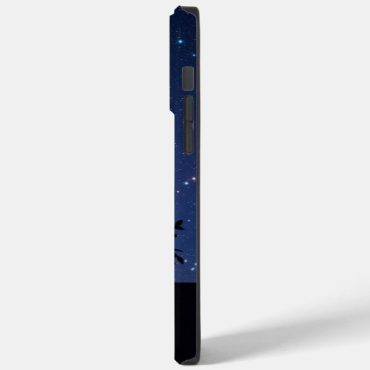 Blue Illustration Night Case-Mate iPhone Hülle (Rückseite / Links)