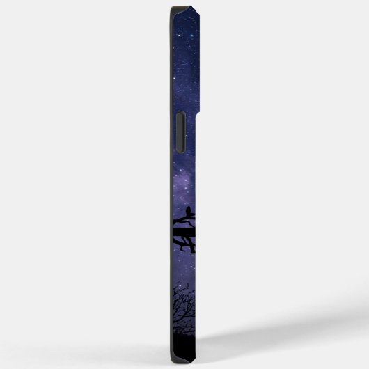 Blue Illustration Night Case-Mate iPhone Hülle (Rückseite / Rechts)