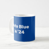 Blue im Jahr 2024 Kaffeetasse (Vorderseite Links)