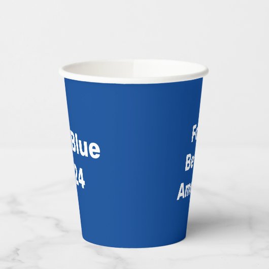 Blue im Jahr 2024 Pappbecher (Links)