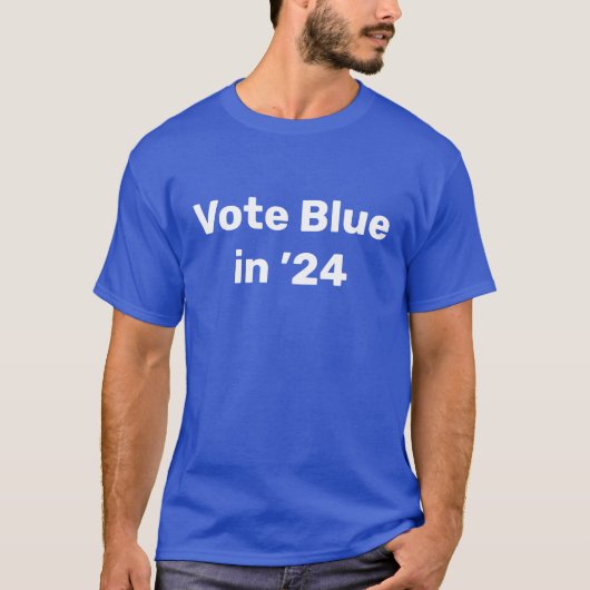 Blue im Jahr 2024 T-Shirt (Vorderseite)