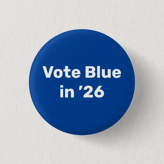 Blue im Jahr 2026 Button (Vorderseite)