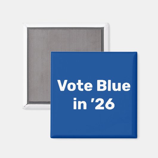 Blue im Jahr 2026 Magnet (Vorderseite/Rückseite)