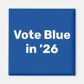 Blue im Jahr 2026 Magnet (Vorne)