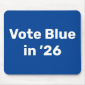 Blue im Jahr 2026 Mousepad (Vorne)