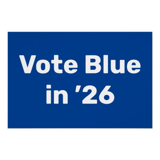 Blue im Jahr 2026 Poster (Vorderseite)