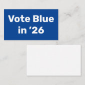 Blue im Jahr 2026 Visitenkarte (Vorne/Hinten)