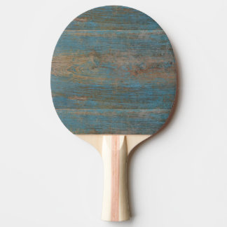 Blue Imitate Beach Wood Texture Tischtennis Schläger