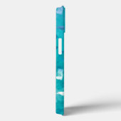 Blue Imitate Glitzer Textur Case-Mate iPhone Hülle (Rückseite / Rechts)