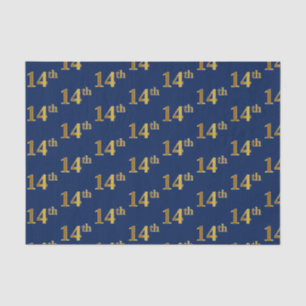 Blue, Imitate Gold 14. (14.) Event Seidenpapier