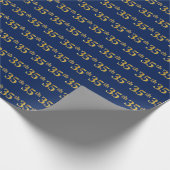Blue, Imitate Gold 35. (35.) Event Geschenkpapier (Ecke)