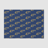 Blue, Imitate Gold 47. (siebenundvierzigste) Veran Seidenpapier (Vorderseite)