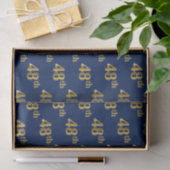 Blue, Imitate Gold 48. (Achtundvierzigste) Veranst Seidenpapier (Geschenk)