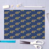 Blue, Imitate Gold 48. (Achtundvierzigste) Veranst Seidenpapier (Handwerk)